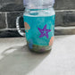 15 ounce mason jar- beach theme