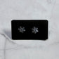 Gunmetal Snowflake Stud Earring