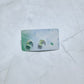 Green Ab Butterfly Moon Stud Earring