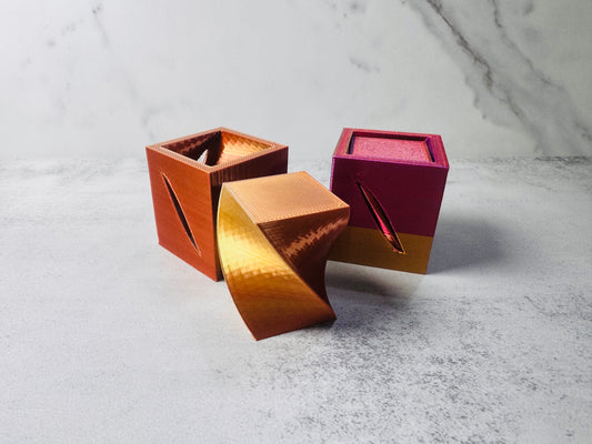 3D Printed 2 Piece Square Fidget Tower (RTS)