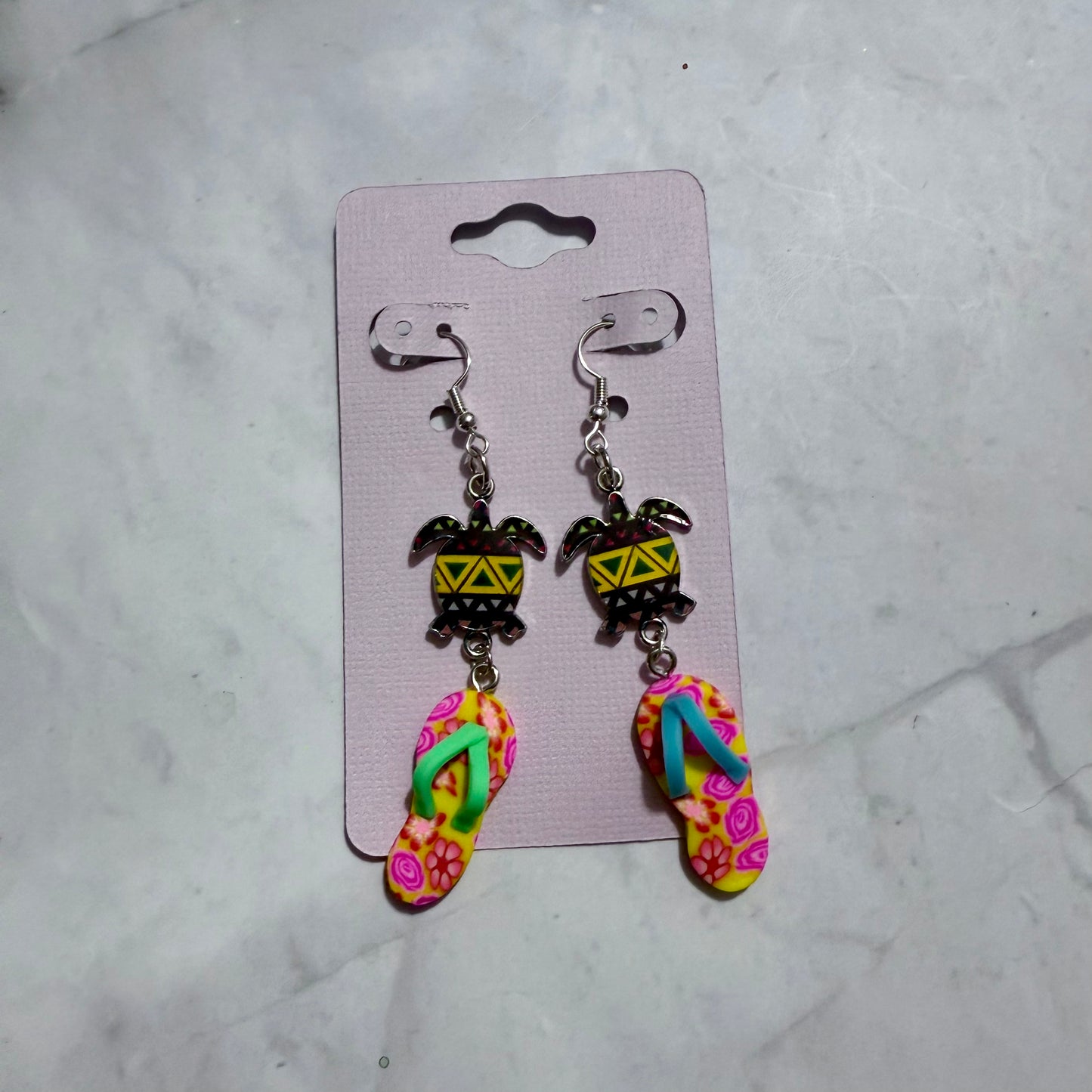 Mismatch floppy Turtle Dangle