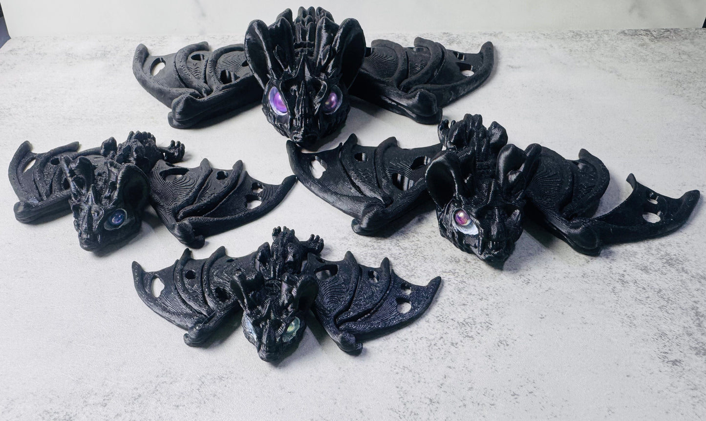 3D Printed Articulated Spooky Bats (RTS)