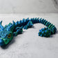 3D Printed Articulated Blue/Green Buff Dragon (RTS)