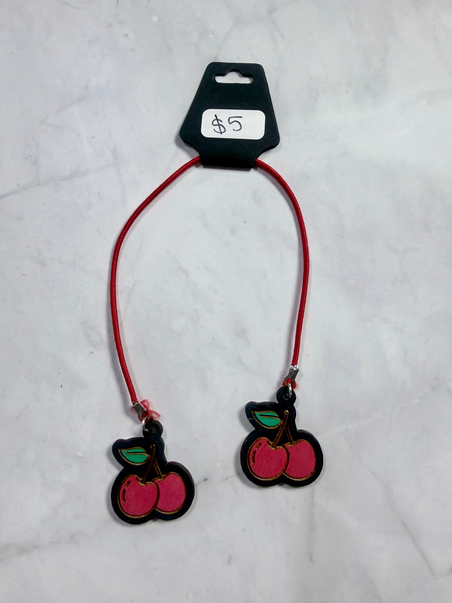 Cherry String Bookmark