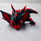 3D Printed Articulated Black&Red Bat Dragon (RTS)