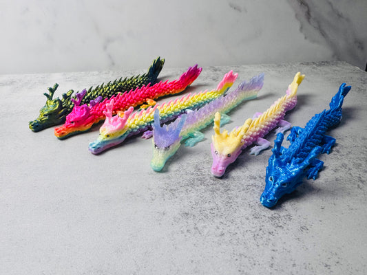3D Printed Articulated Baby Chinese Dragons RTS