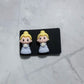 Cinderella CLIP ON Stud Earring