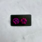 Pink and Purple Rose Stud Earring