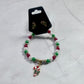 Candy Cane Bracelet and Earring Set