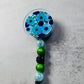 Blue Daisies v2 Badge Reel with Clip