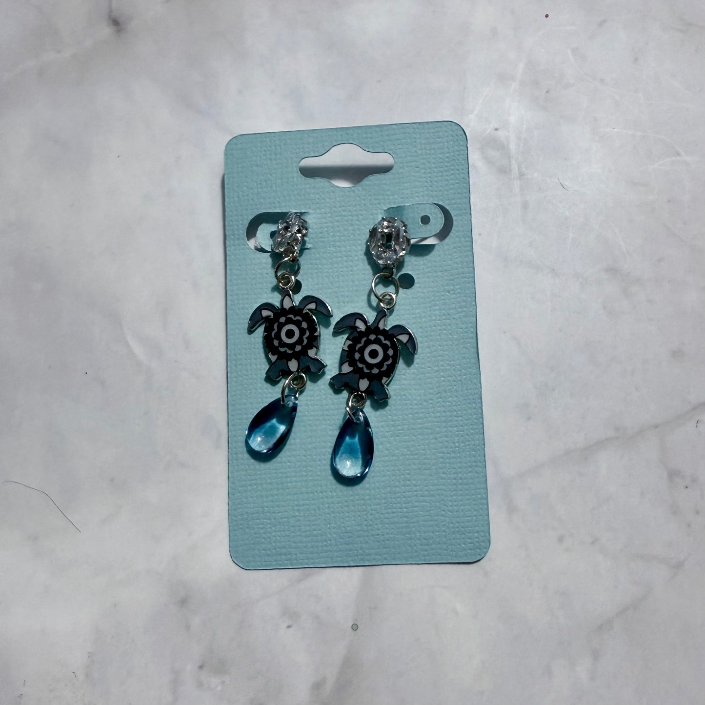 Shades of Grey Turtle Dangle