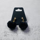 Black Pompom Dangle