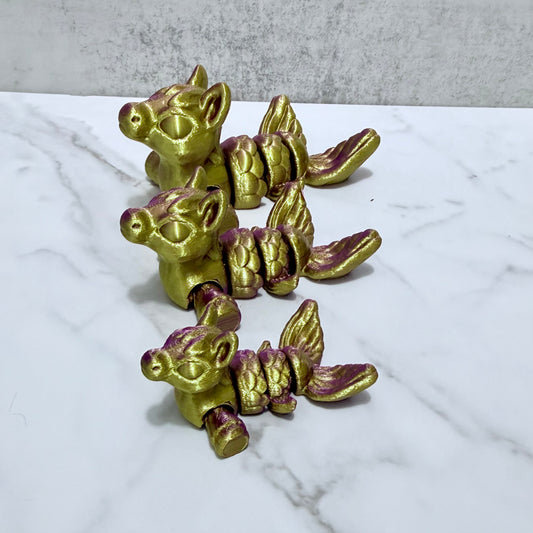 3D Printed Articulated Mermacorn (RTS)