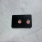Light Pink Druzy CLIP ON Stud Earring