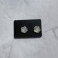 Irridescent Rose CLIP ON Stud Earring