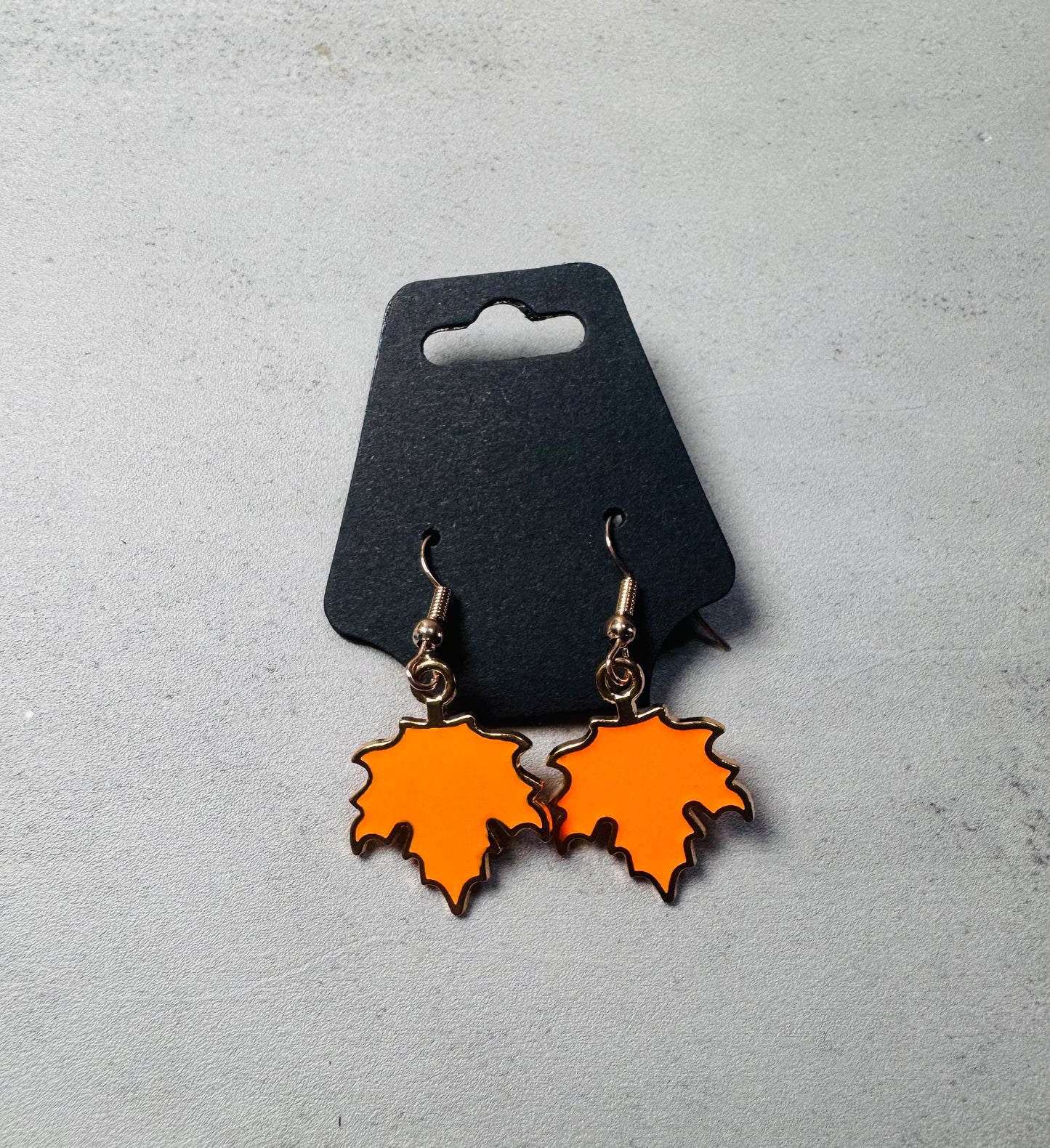 Orange Maple Leaf Dangle