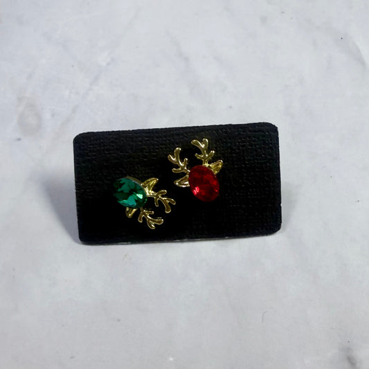 Mismatch Reindeer Stud Earring