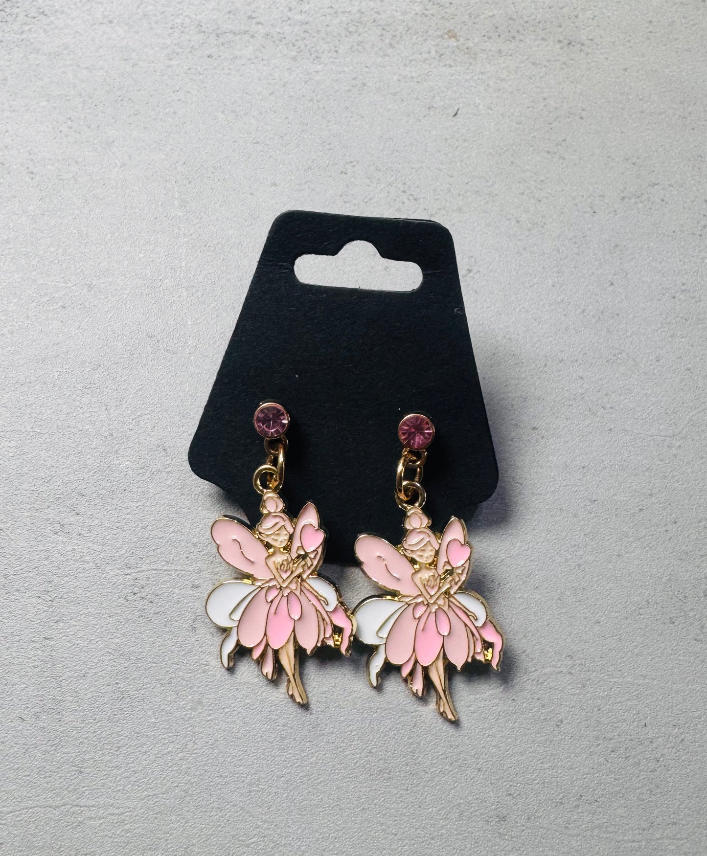 Pink Fairy w/ Pink Cz Dangle
