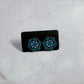 Blue/Purple Snowflake Stud Earring