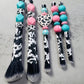 Cow Print Makeup Brush Set