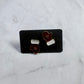 Maroon Mitten Stud Earring