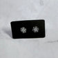 Silver Sparkle Snowflake Stud Earring
