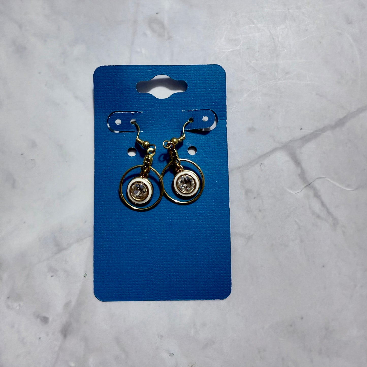 White and Gold Dangle
