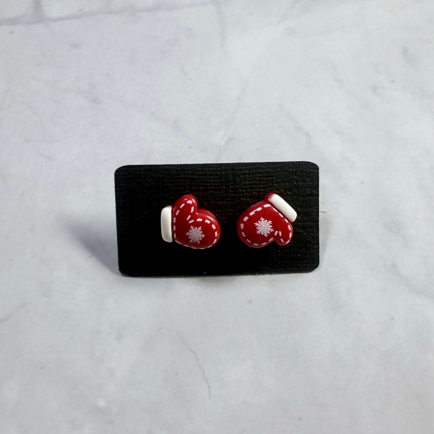 Resin Mitten Stud Earring