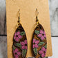 Hibiscus Surfboard Dangle Earring