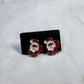 Santa Enamel Stud Earring
