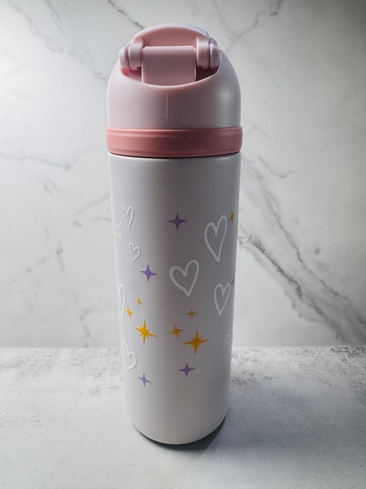 The Bayou Princess 24oz flip top water bottle