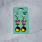 Pink and Yellow Turtle Dangle