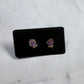 Purple Crystal Mitten Stud Earring