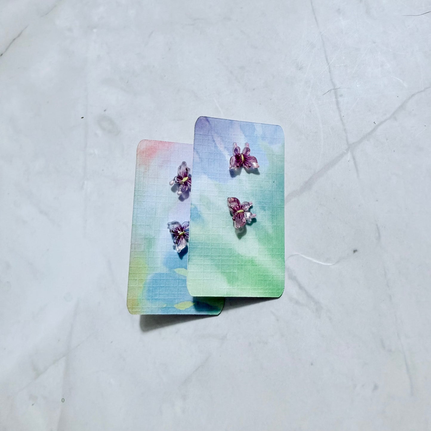 Pink Butterfly Stud Earring