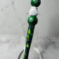 Green Snowflake Beaded Pen
