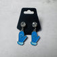 Blue Snowflake Mittens Dangle