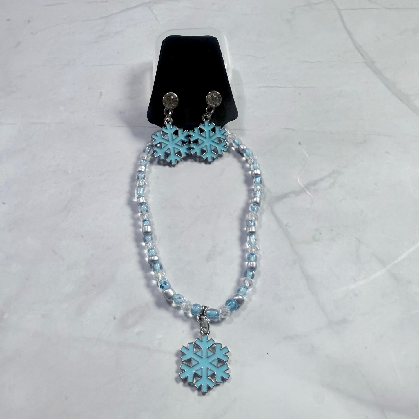Snowflake Bracelet and Earring Set