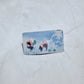 Pink and Purple Ab Butterfly Moon Stud Earring