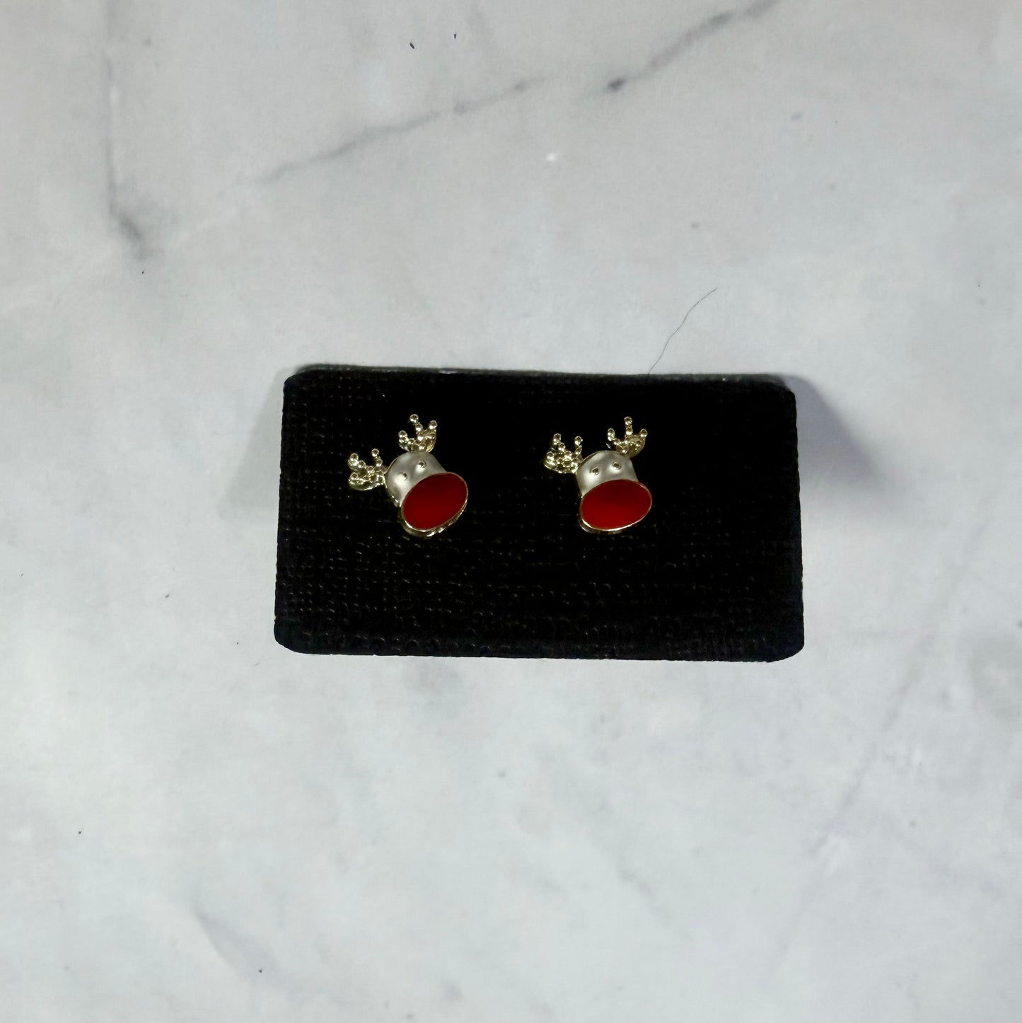 Metal Rudolph Stud Earring