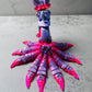 3D Printed Articulated 9 Tail Fox Purple/Pink/Orange (RTS)