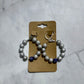 Silver/Blue Cross Dangle