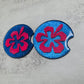 Hibiscus Flower Car Coaster Set