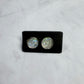 Clear Iridescent Tidal Wave Stud Earring