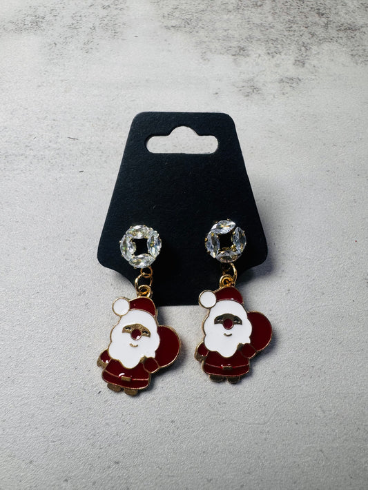 Santa with Present Bag Dangle