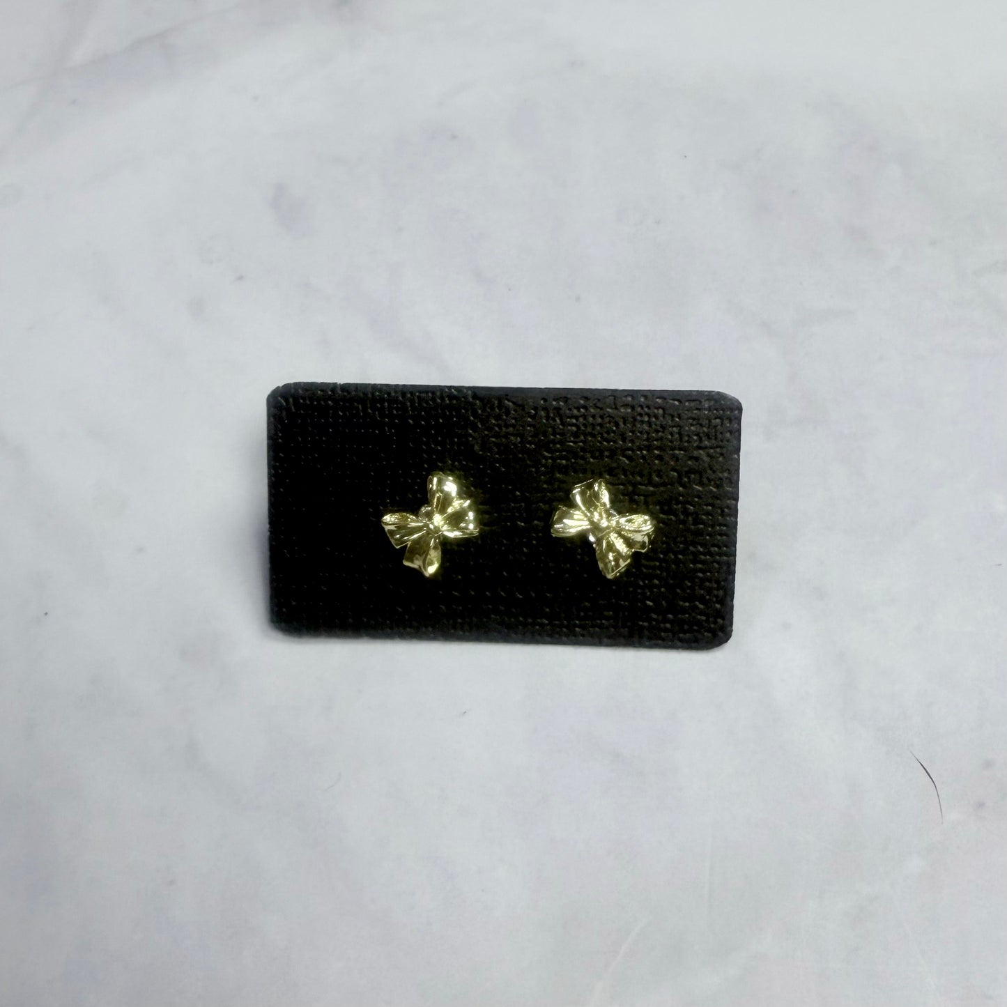 Gold Bow Stud Earring V1