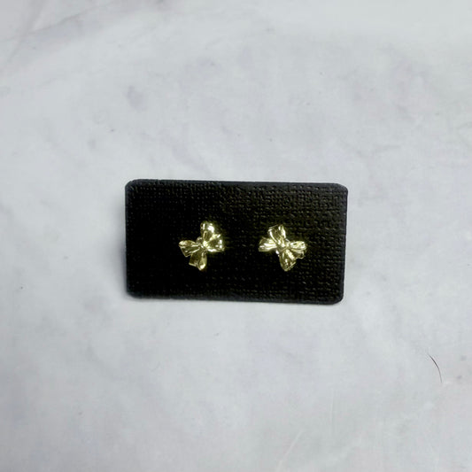 Gold Bow Stud Earring V1
