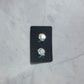 Blue AB Moon and ButterflyCLIP ON Stud Earring