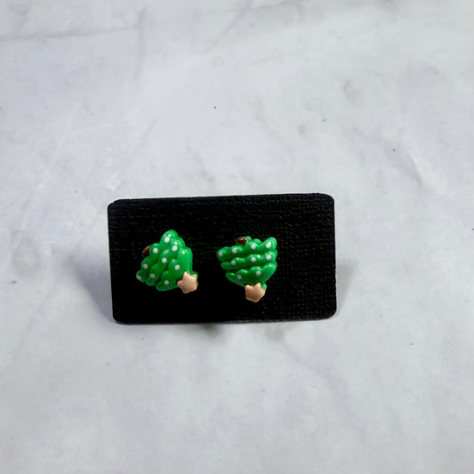 Resin Tree Stud Earring