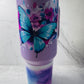 Blue Butterflies 40oz Leakproof Stainless Steel Tumbler