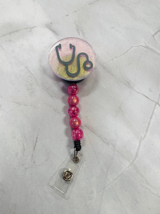 Stethescope Badge Reel Clip